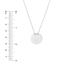 Engravable Circle Plate Necklace