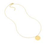 Engravable Circle Plate Necklace