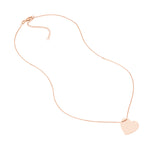 Engravable Heart Plate Necklace