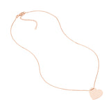 Engravable Heart Plate Necklace