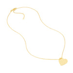 Engravable Heart Plate Necklace