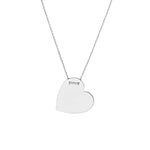 Engravable Heart Plate Necklace