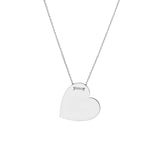 Engravable Heart Plate Necklace
