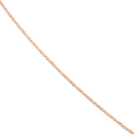 1.15mm Square Wheat Chain with Slider Bead