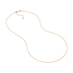 1.15mm Square Wheat Chain with Slider Bead