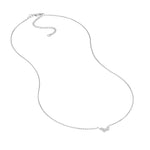 Plated Sterling Silver Mini Butterfly Necklace