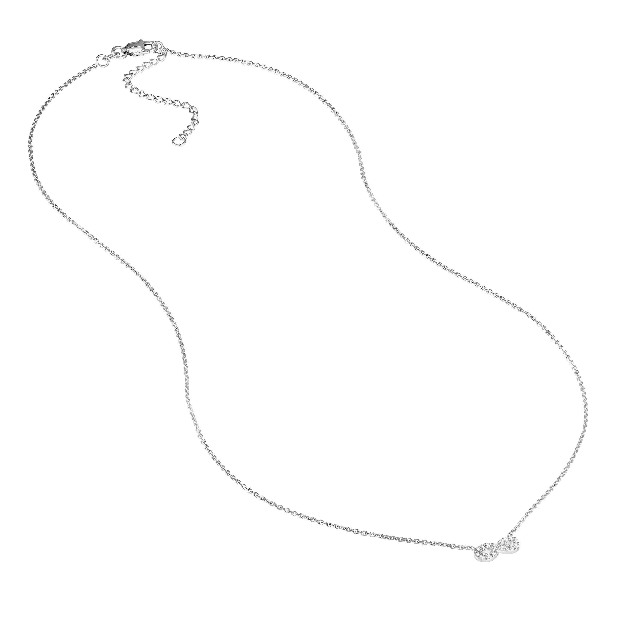 Mini CZ Infinity Adjustable Necklace