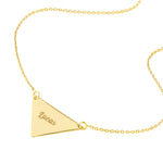 Triangle Drop Adjustable Necklace