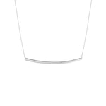 Thin Curved Bar Adjustable Necklace