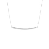 Thin Curved Bar Adjustable Necklace