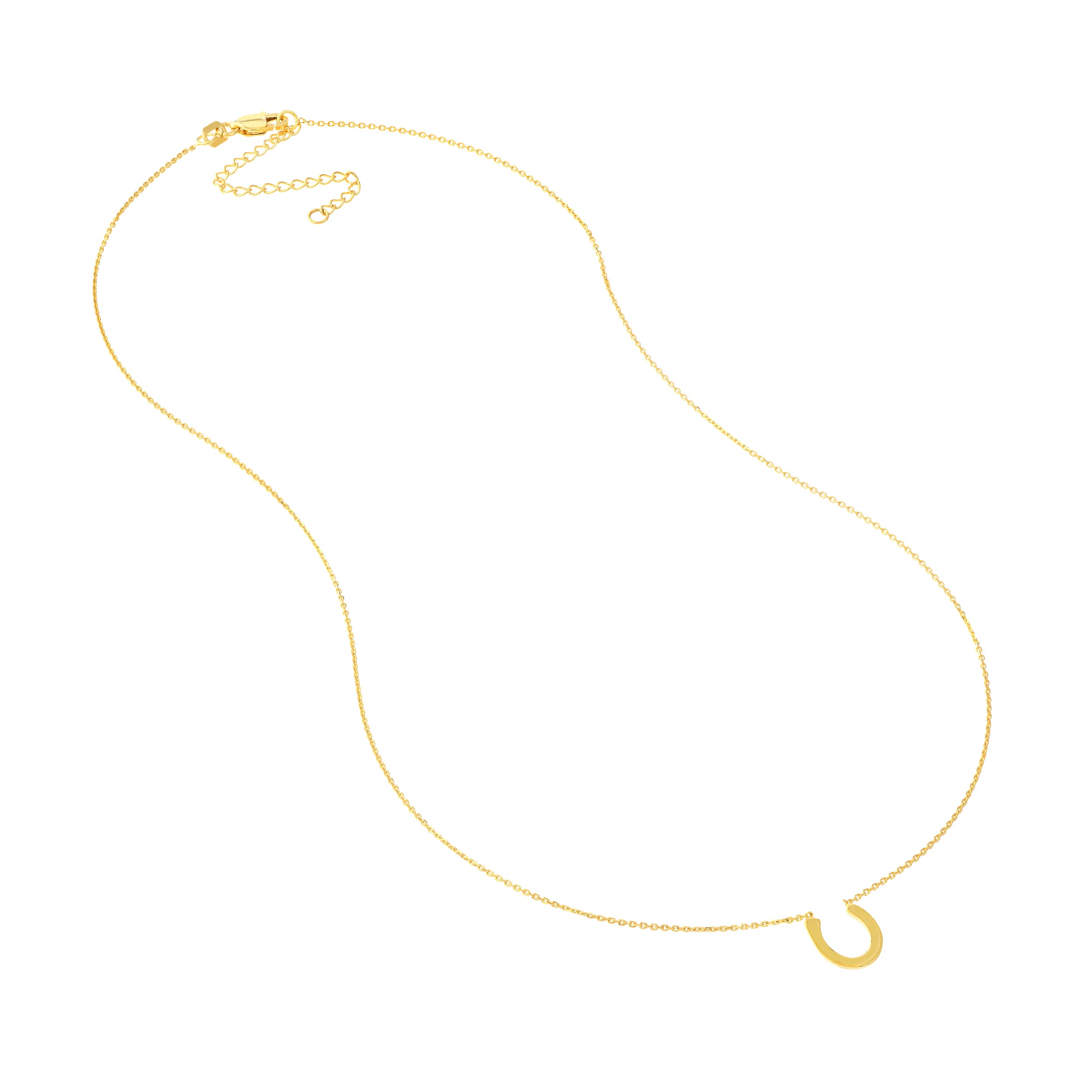 Mini Horseshoe Adjustable Necklace