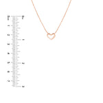 Mini Open Heart Necklace