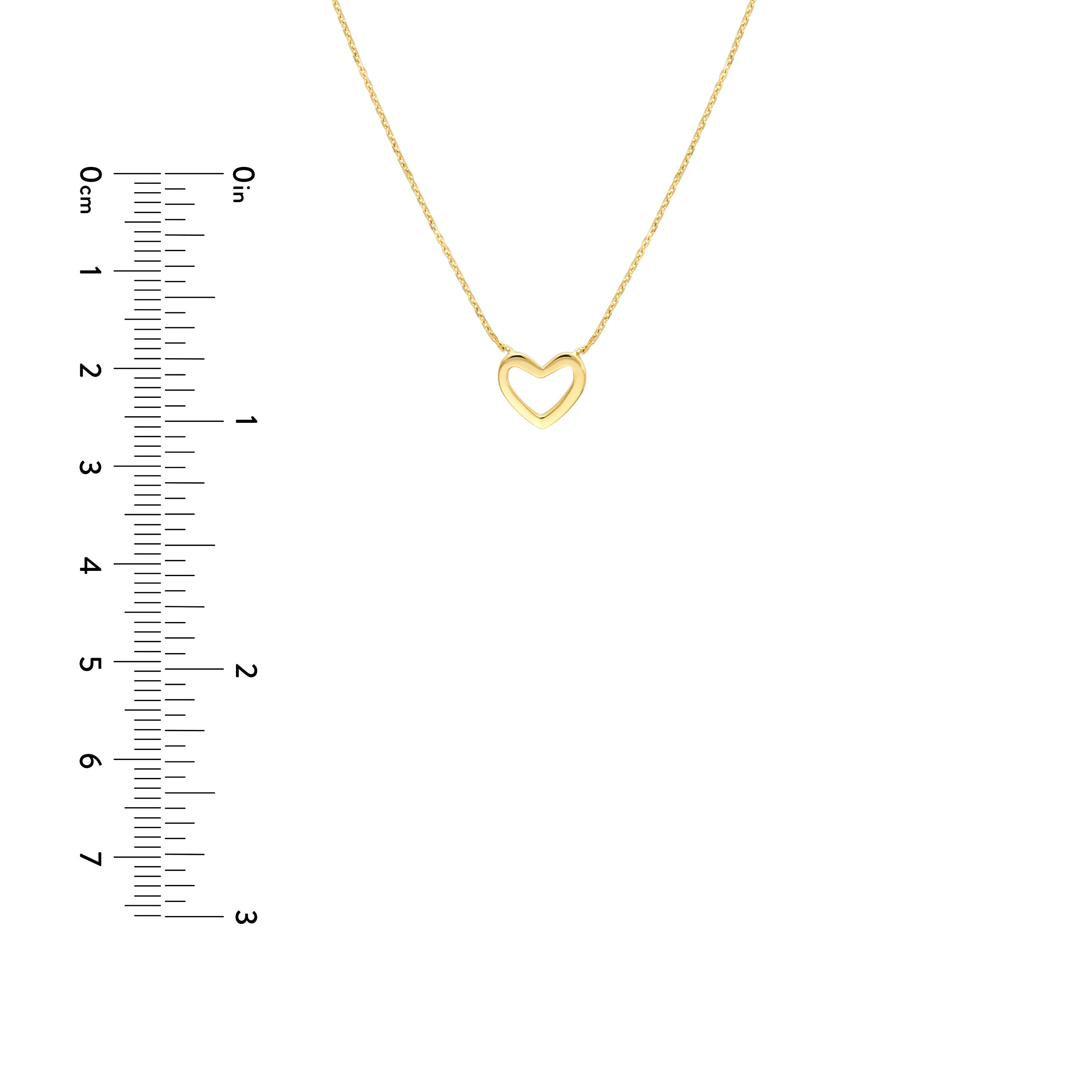 Mini Open Heart Necklace
