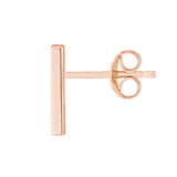Mini Staple Bar Earrings on Post Back