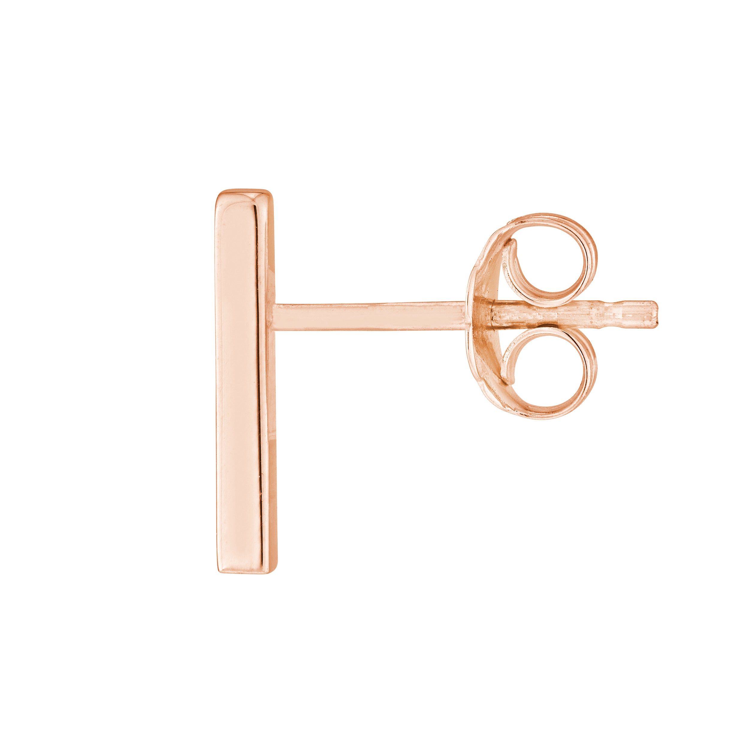 Mini Staple Bar Earrings on Post Back