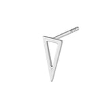 Open Pyramid Stud Earrings on Post Back