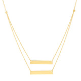Mini Bar Layered Duo Adjustable Necklace