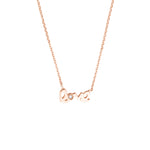 Mini Love Necklace with 1pt Diamond