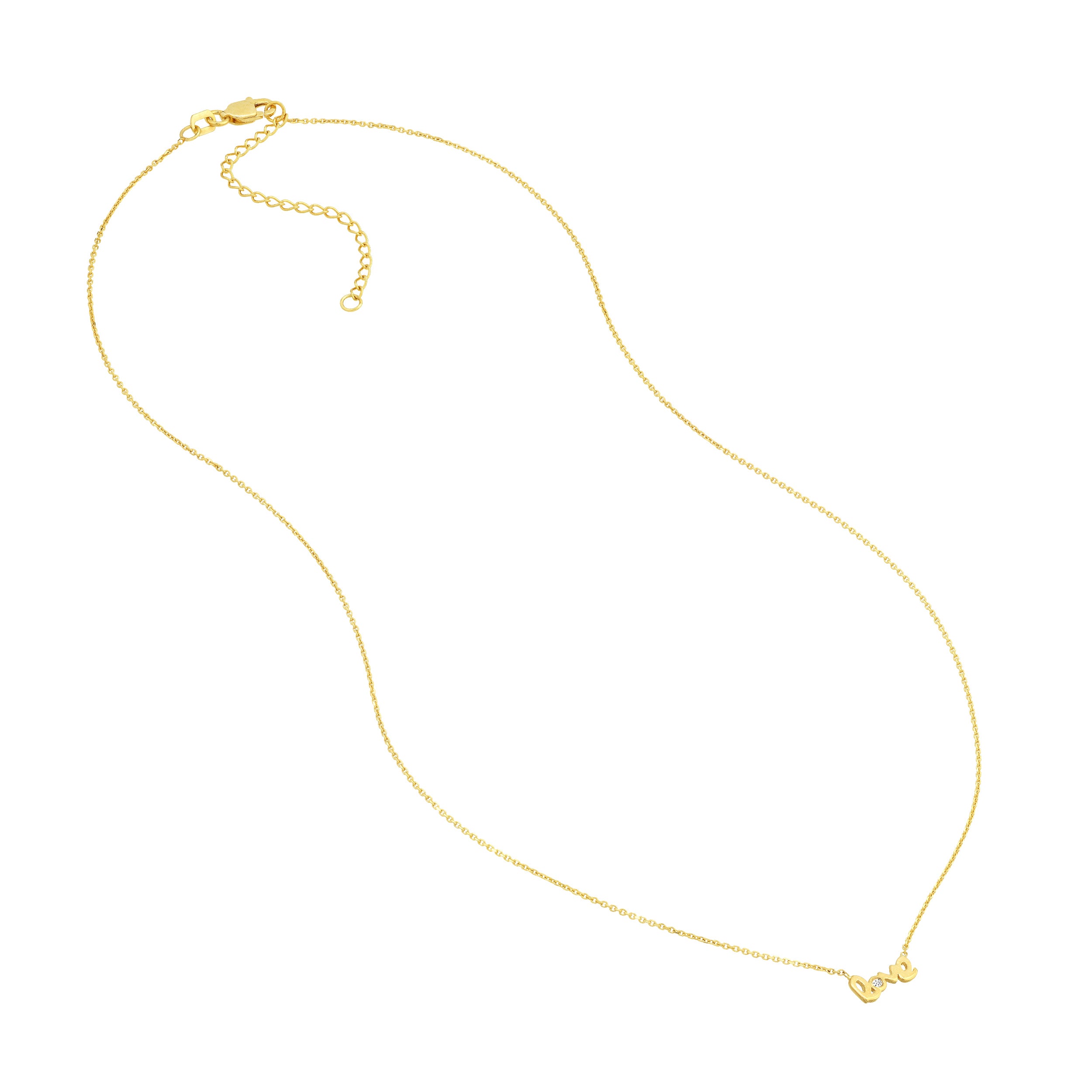 Mini Love Necklace with 1pt Diamond