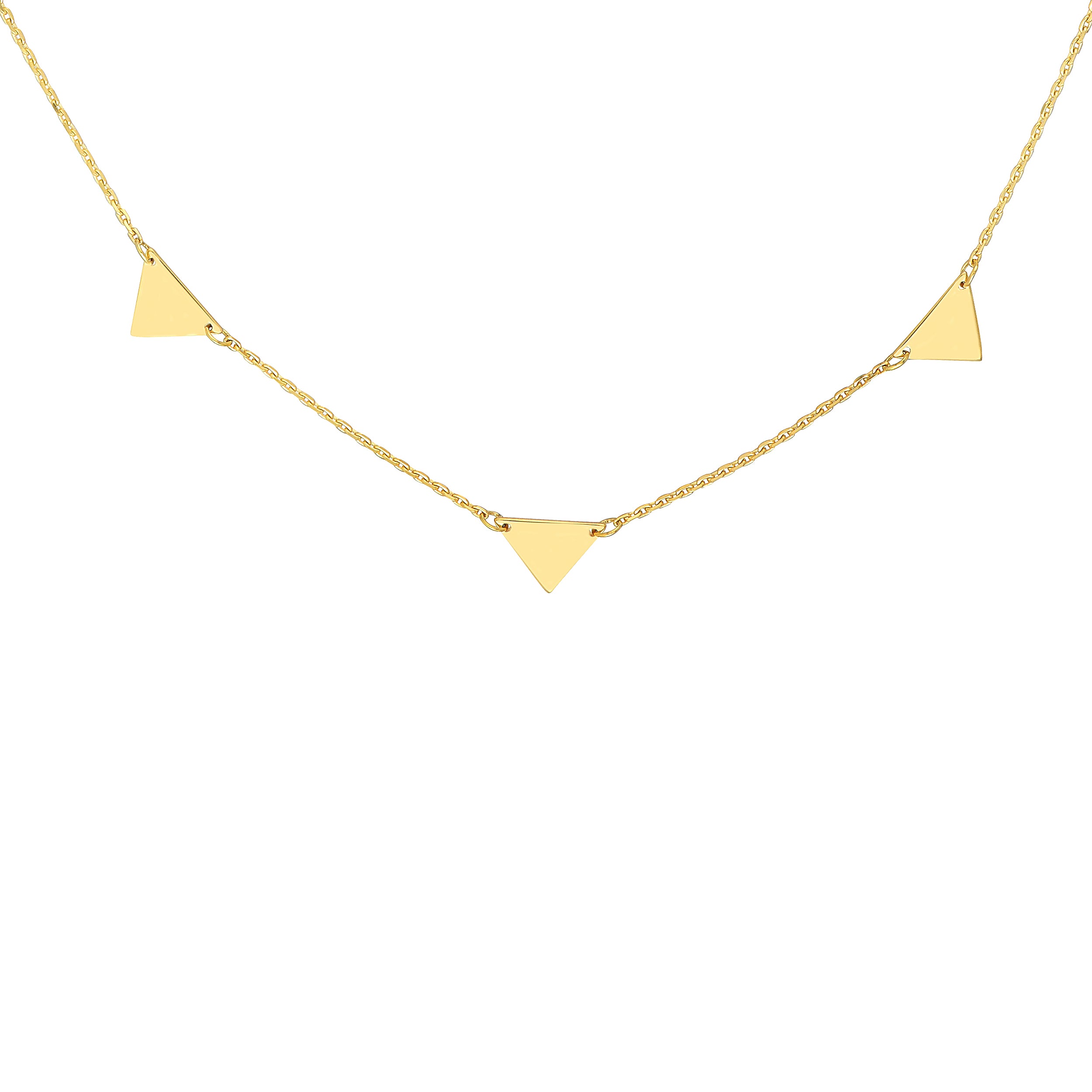 Mini Inverted Triangles Adjustable Necklace