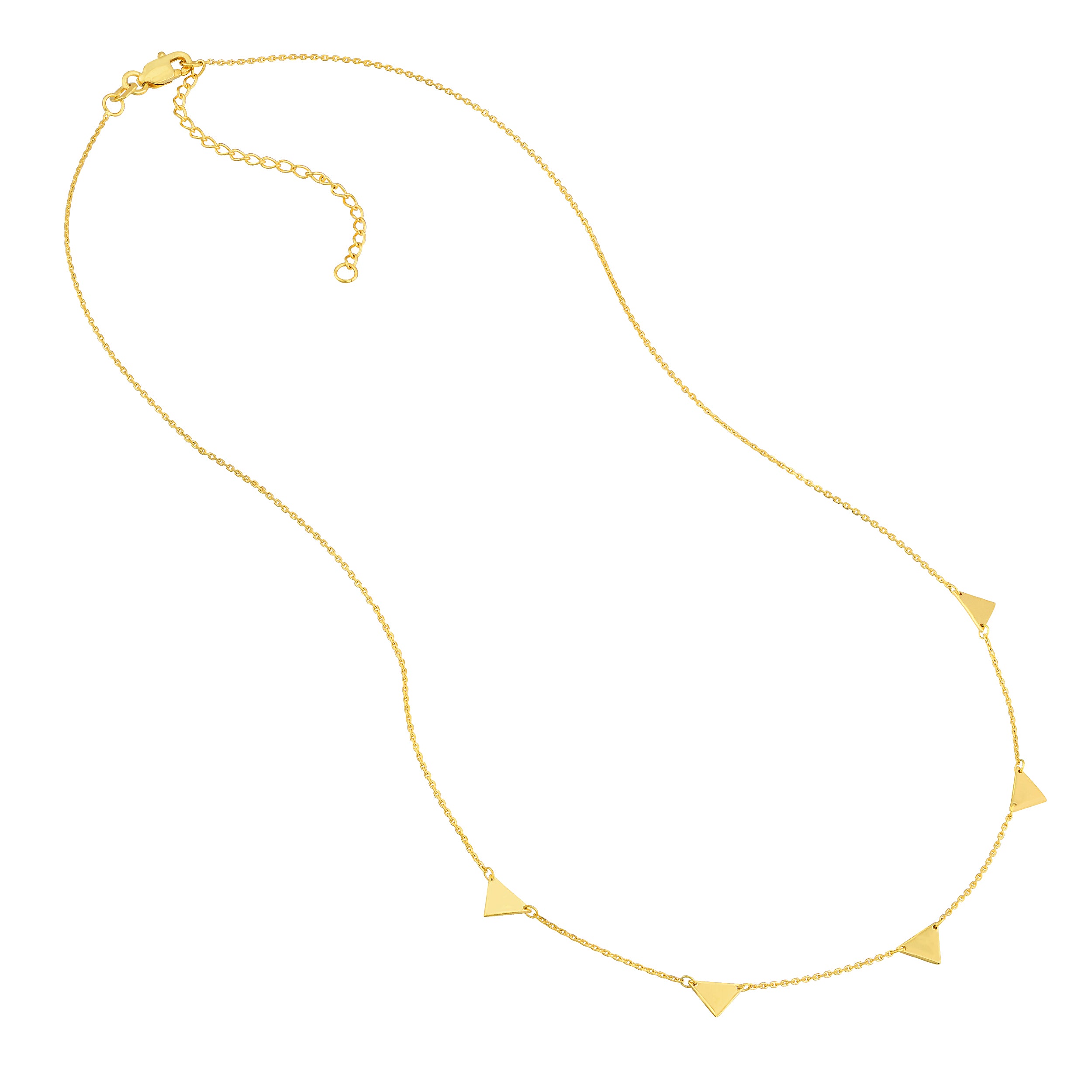Mini Inverted Triangles Adjustable Necklace