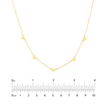 Mini Inverted Triangles Adjustable Necklace