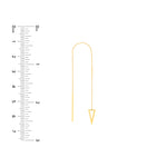 Open Pyramid Threader Earrings