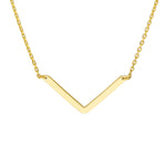 V on Chain Drop Adjustable Necklace