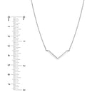 V on Chain Drop Adjustable Necklace