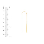 Wide Bar Threader Earrings