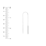 Wide Bar Threader Earrings