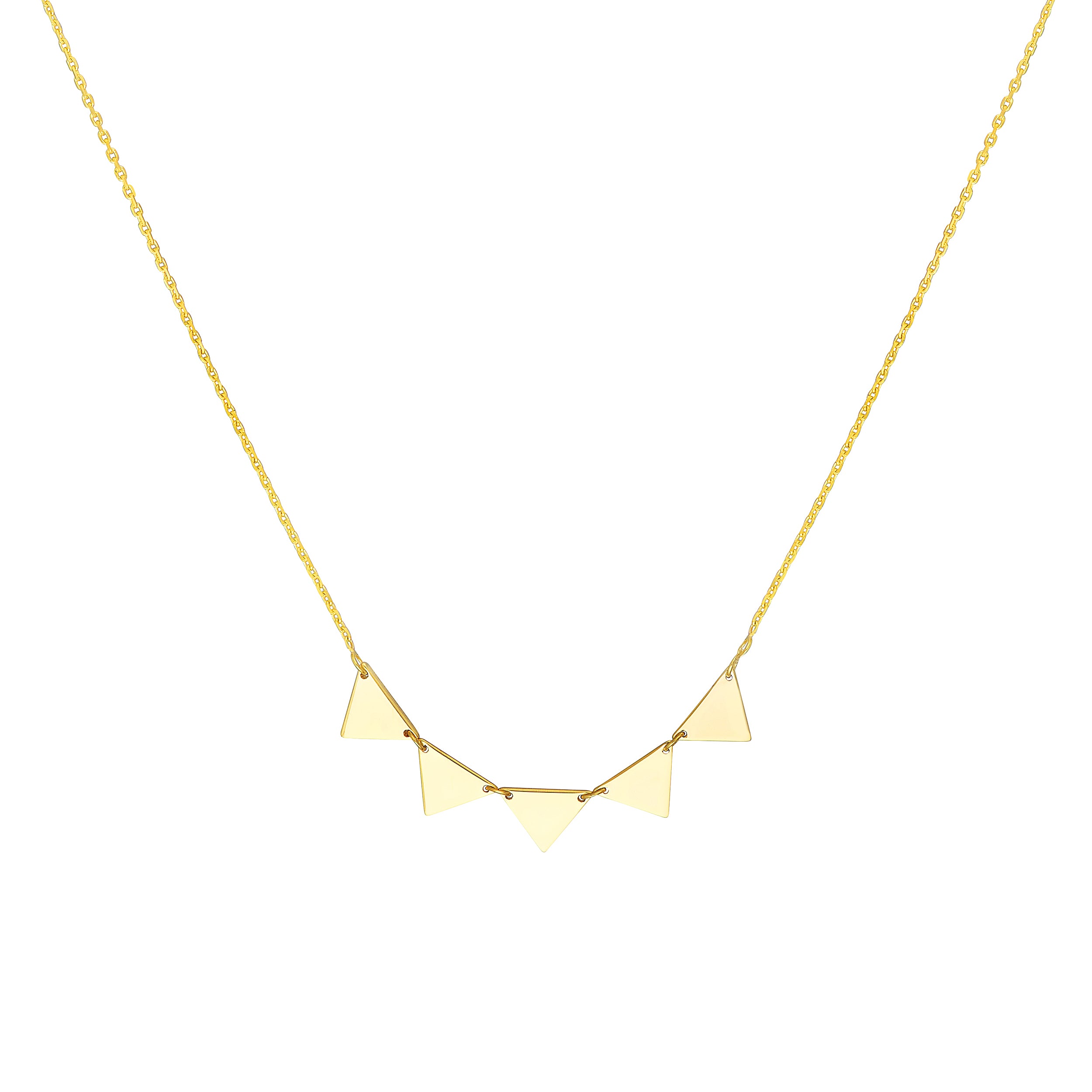 Mini Triangle Tribal Pattern Necklace