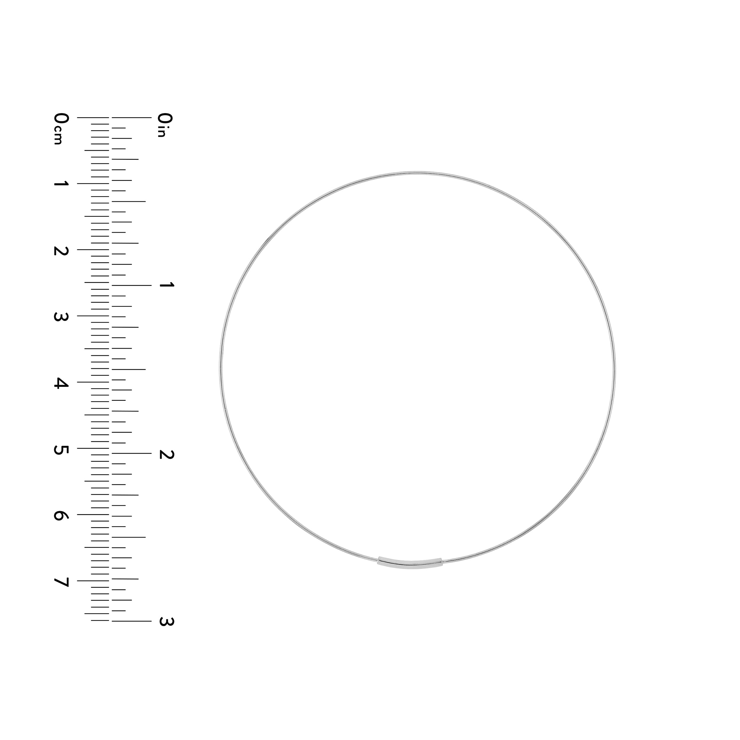 60mm Endless Wire Hoop Earrings