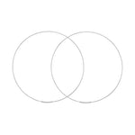 60mm Endless Wire Hoop Earrings