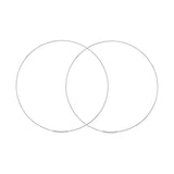 60mm Endless Wire Hoop Earrings