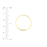25mm Endless Wire Hoop Earrings