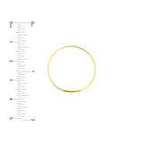 25mm Endless Wire Hoop Earrings