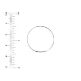 25mm Endless Wire Hoop Earrings