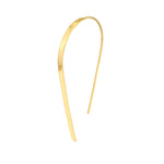 Curved Flat Wire Earrings