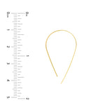Curved Flat Wire Earrings