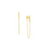 Front to Back Staple Bar Earrings
