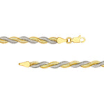 Two-Tone Braided Snake Chain