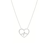 Heart Beat In Heart Adjustable Necklace