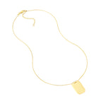 Engravable Dog Tag Adj. Necklace