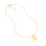 Engravable Dog Tag Adj. Necklace