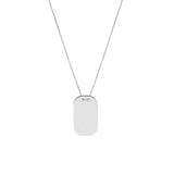 Engravable Dog Tag Adj. Necklace