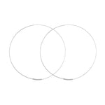 60mm Flat Wire Endless Hoop Earrings