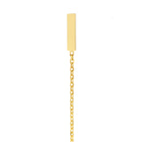 Front to Back Staple Bar Drop Chain Earrings