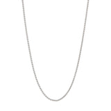 Sterling Silver 1.25mm Adjustable Wheat Chain