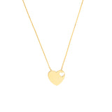 Heart with Cutout Adjustable Necklace